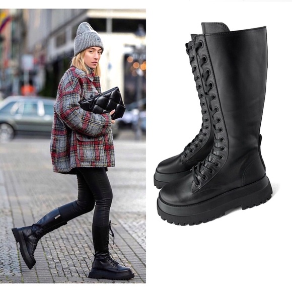zara chunky boots